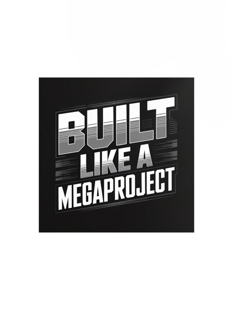Built Like a MegaProject Poster 12x12 — MP.POST-01