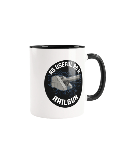 As Useful as a Railgun Mug — TG.MUG-01